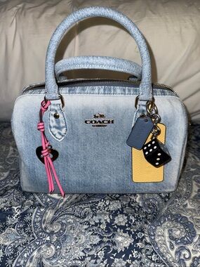 Coach | Bags | Coach F5658 Signature Kiss Lock Carryall Never Full